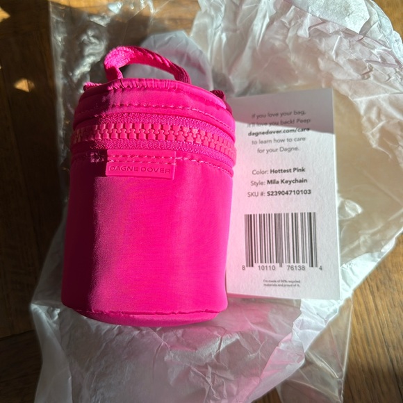 SOLD🩷Dagne Dover Mila keychain in Hottest Pink - Picture 2 of 6